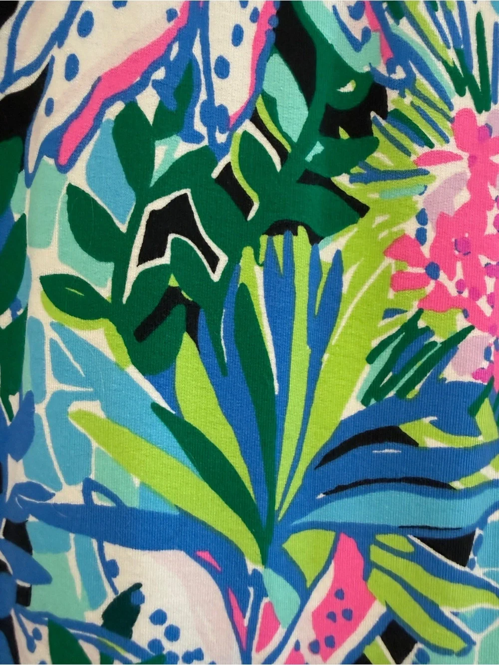 Lilly Pulitzer Tropical skipper Popover Dress Soft Beautiful XL like New - Picture 11 of 13